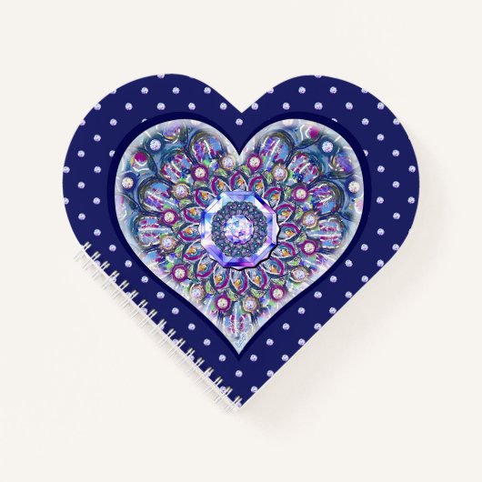 Blaue Rosette Notizblock (Vorderseite)