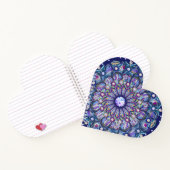 Blaue Rosette Notizblock (Innenseite)