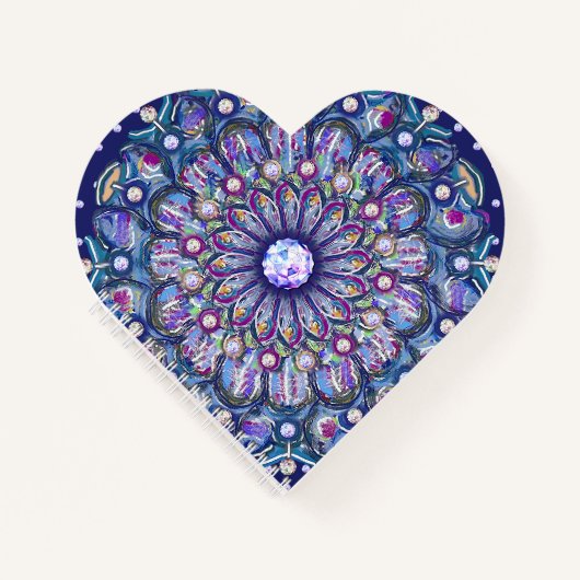 Blaue Rosette Notizblock (Vorderseite)