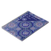 Blaue Rosette Rezepte Notizblock (Linke Seite)