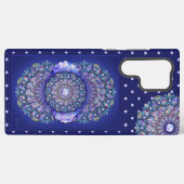 Blaue Rosette Samsung Galaxy Hülle (Rückseite (Horizontal))