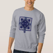Blaue Rosette Sweatshirt (Vorderseite)