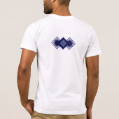 Blaue Rosette T-Shirt (Rückseite)