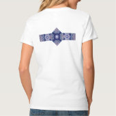 Blaue Rosette T-Shirt (Rückseite)