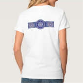 Blaue Rosette T-Shirt (Rückseite)