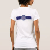 Blaue Rosette T-Shirt (Rückseite)