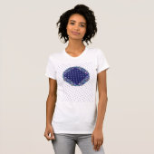 Blaue Rosette T-Shirt (Vorne ganz)