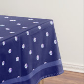 Blaue Rosette Tischdecke (Beispiel)