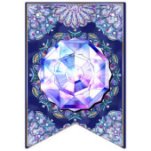 Blaue Rosette Wimpelkette (Zweite Fahne)