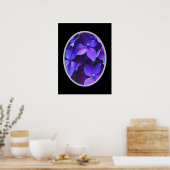 BLAUE ROT Hydrangea Poster (Küche)