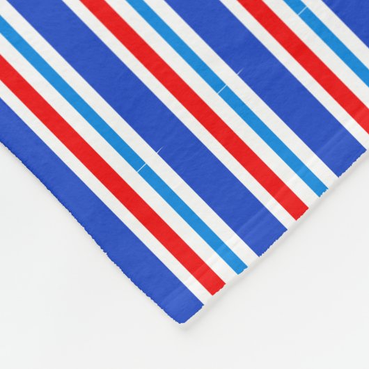 Blaue, rot-weiße Streifenankerdecke Fleecedecke (Ecke)