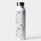 Blaue Röte Cottagecore Wildblume Trinkflasche (Links)