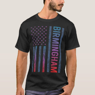 Blaue Rote Flagge - Birmingham T-Shirt
