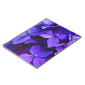                     Blaue rote Hortensie      Notizblock (Linke Seite)