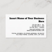 Blaue rote Kadukuspatientin Terminkarte (Rückseite)