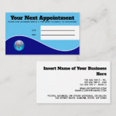 Blaue rote Kadukuspatientin Terminkarte (Vorne/Hinten)