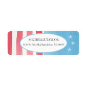 Blaue rote Patriotische Rustikale Flagge (Vorne)