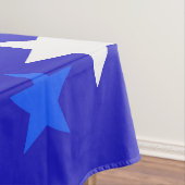 Blaue, rote und weiße Sternmuster Tischdecke (Beispiel)