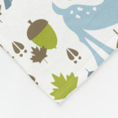 Blaue Rotwild personalisiert Fleecedecke (Ecke)