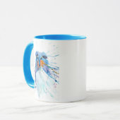 Blaue Rough Collie Tasse (Vorderseite Links)