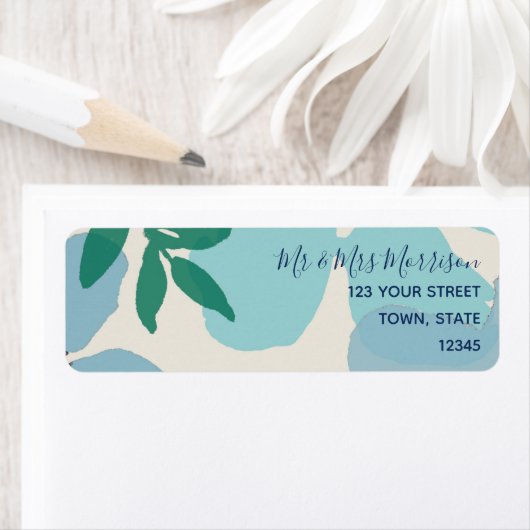 Blaue Rücksendeadresse (Insitu)