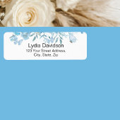 Blaue Rücksendeadresse