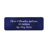 Blaue Rücksendeadresse (Vorne)