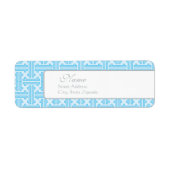 Blaue Rücksendeadresse (Vorne)