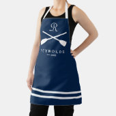 Blaue Ruderohren der Nautischen Marine Familiennam Schürze (InSitu)