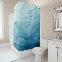 Blaue Ruhe im Ozean Waves Natur Abstrakte Kunst