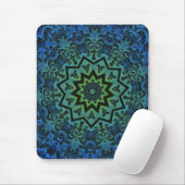 Blaue Ruhe-Mandala Mousepad (Mit Mouse)