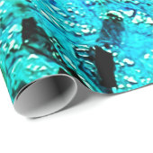 Blaue ruhige abstrakte Geschenkpapier, blendend bl Geschenkpapier (Rolleneckpunkt)