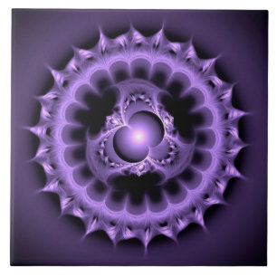 Blaue runde digitale Dekoration Fliese