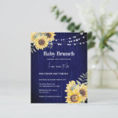 Blaue Rustikale Holzsonnenblütenleuchte Kinderdusc (Stehend Vorderseite)