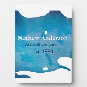 Blaue, rustikale Jeans Textur geben Namen Fotoplatte