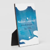 Blaue, rustikale Jeans Textur geben Namen Fotoplatte (Seite)