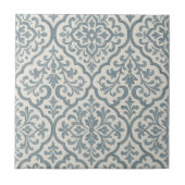 Blaue Rustikale marokkanische Wasserfarbe Fliese (Vorderseite)