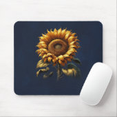 Blaue Rustikale Sonnenblume Mousepad (Mit Mouse)