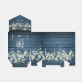 Blaue Rustikale Streichellichtblende in Grünblätte Geschenkschachtel (Ungefaltet)