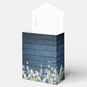 Blaue Rustikale Streichellichtblende in Grünblätte Geschenkschachtel (Geöffnet)