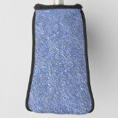 Blaue rustikale Textur mit Silbereffekt Golf Headcover (Rotieren 90)