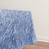 Blaue rustikale Textur mit Silbereffekt Tischdecke (Beispiel)