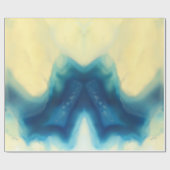 Blaue Sahneachat Geode Edelstein-Kristall-Muster Geschenkpapier (Flach)