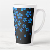 Blaue Sakura Latte Tasse (Rechts)