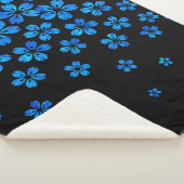 Blaue Sakura Sherpadecke (3/4)