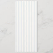 Blaue & Salbei gestreifte Hochzeitsmonogramm Programm (Rückseite)