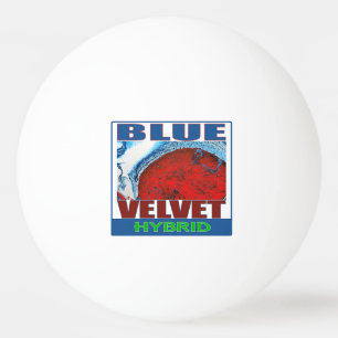 BLAUE SAMT-HYBRIDE TISCHTENNISBALL