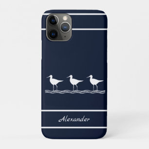 Blaue Sandpipers der Nautic Navy Case-Mate iPhone Hülle