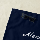 Blaue Sandpipers der Nautic Navy Strandtuch (Beispiel)