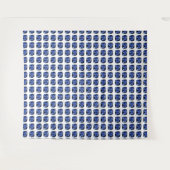 Blaue Saphir-Cushion-Schliff-Muster Wandteppich (Vorderseite (Horizontal))